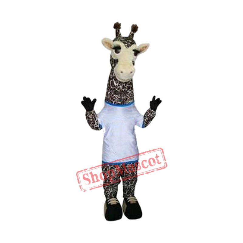 Sport School Giraffe Mascot Costume