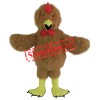 Furry Brown Chicken Mascot Costume