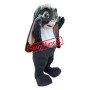 Dark Grey Rabbit Mascot Costume Easter Bunny Mascot Costume