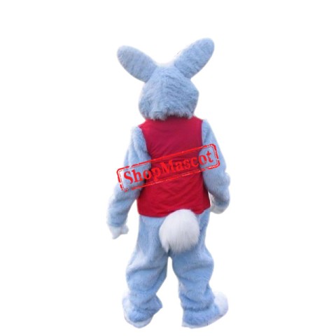 Animal Blue Easter Bunny Mascot Costume