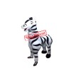 White Black Zebra Mascot Costume