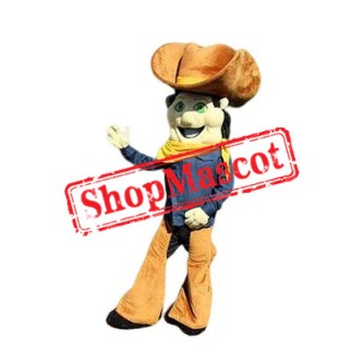 Happy Cowboy Mascot Costume Free Shipping