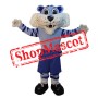 Super Cute Blue Tiger Mascot Costume