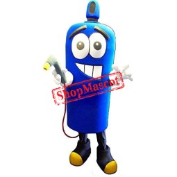Blue Gas Bottle Mascot Costume