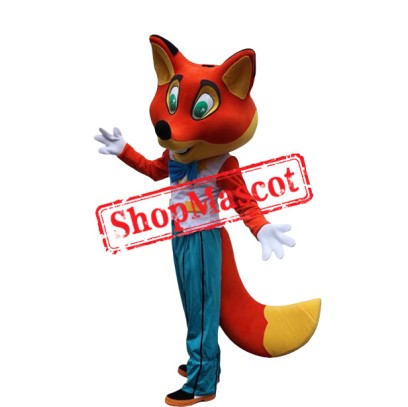 Happy Lightweight Red Fox Mascot Costume Happy Lightweight Red Fox Mascot Costume