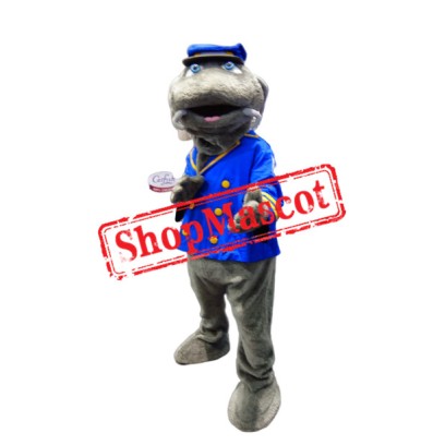 Captain Catfish Mascot Costume Captain Catfish Mascot Costume