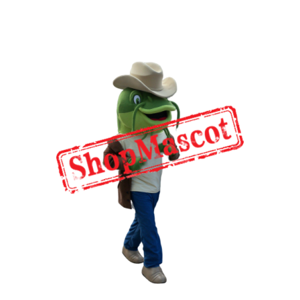 Green Catfish Mascot Costume