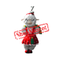 Red Dress Sheep Mascot Costume