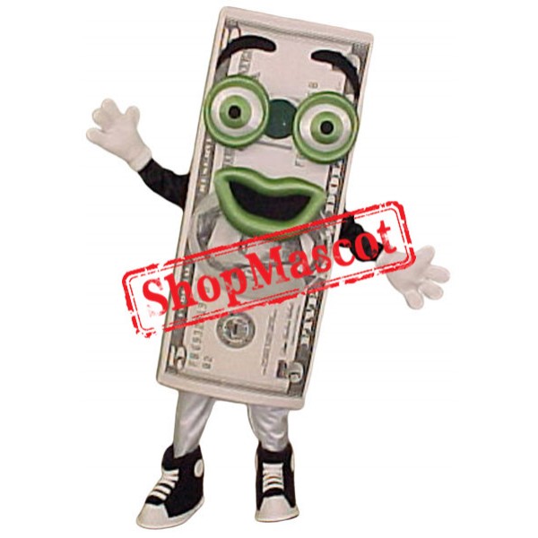 Dollar Bill Mascot Costume