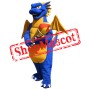 Best Quality Blue Dragon Mascot Costume