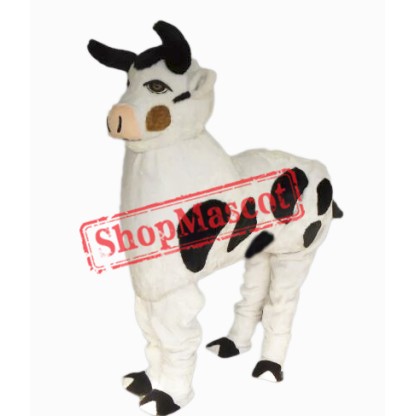 Two People Cow Mascot Costume