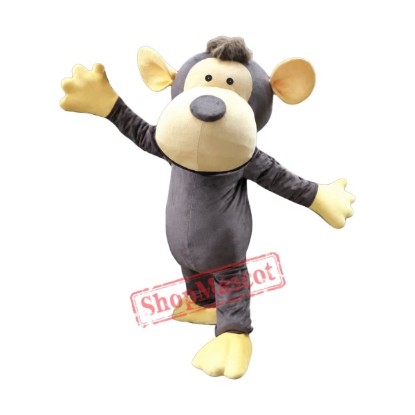 Lovely Gray Monkey Mascot Costume