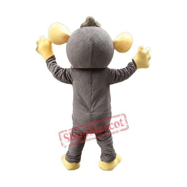 Lovely Gray Monkey Mascot Costume Lovely Gray Monkey Mascot Costume
