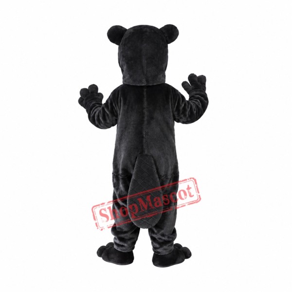 Black Hamster Mascot Costume Black Hamster Mascot Costume