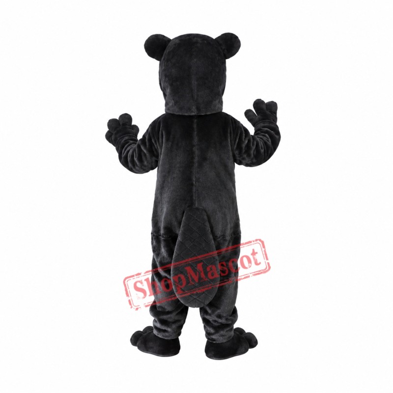 Black Hamster Mascot Costume Black Hamster Mascot Costume