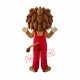 Happy Realistic Lion Mascot Costume