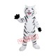 Fierce White Tiger Mascot Costume