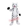 Fierce White Tiger Mascot Costume