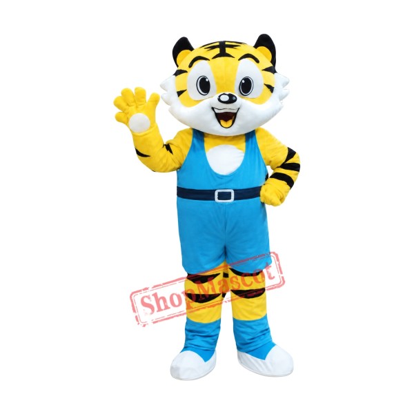New Style Yellow Tiger Mascot Costume