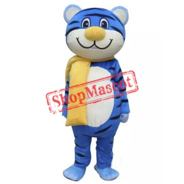 Blue Tiger Mascot Costume Free Shipping