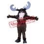 Smiling Moose Mascot Costume