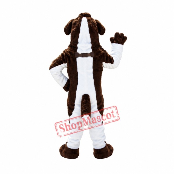 Friendly Saint Bernard Dog Mascot Costume Friendly Saint Bernard Dog Mascot Costume