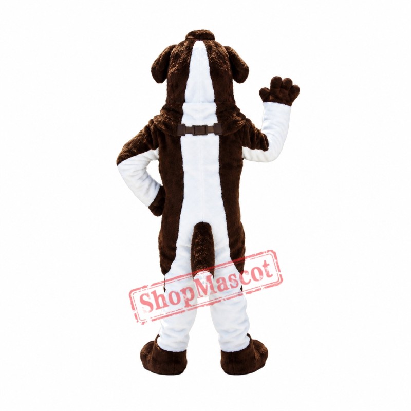 Friendly Saint Bernard Dog Mascot Costume Friendly Saint Bernard Dog Mascot Costume
