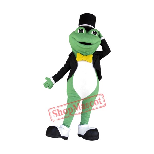 Gent Frog Mascot Costume Gent Frog Mascot Costume