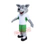 Happy Lightweight Wolf Mascot Costume