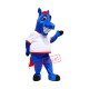 Happy Blue Horse Mascot Costume Happy Blue Horse Mascot Costume