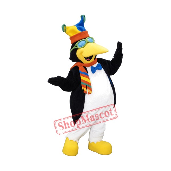 Friendly Christmas Penguin Mascot Costume Friendly Christmas Penguin Mascot Costume