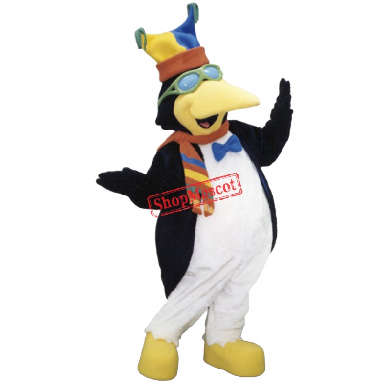 Friendly Christmas Penguin Mascot Costume