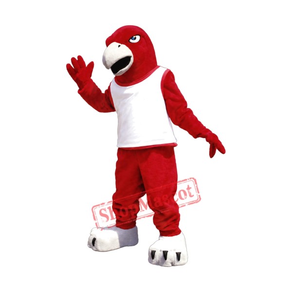 Fierce Red Falcon Mascot Costume