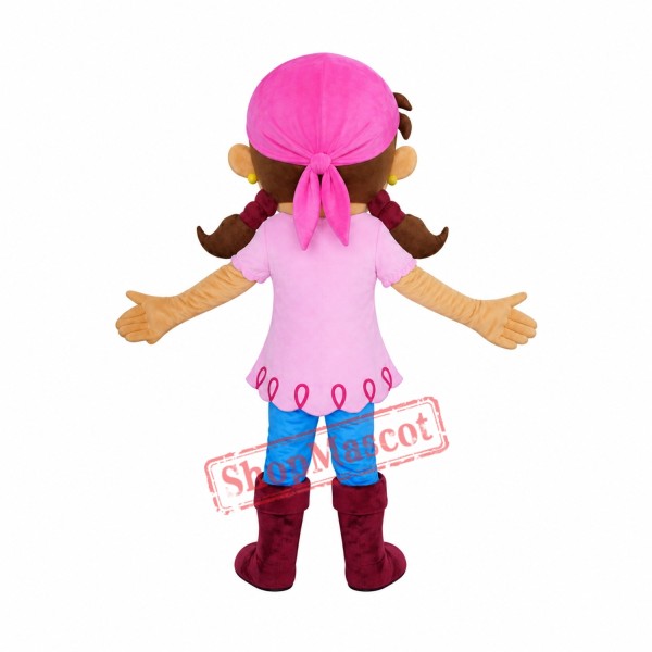 Pirate Izzy Mascot Costume Pirate Izzy Mascot Costume
