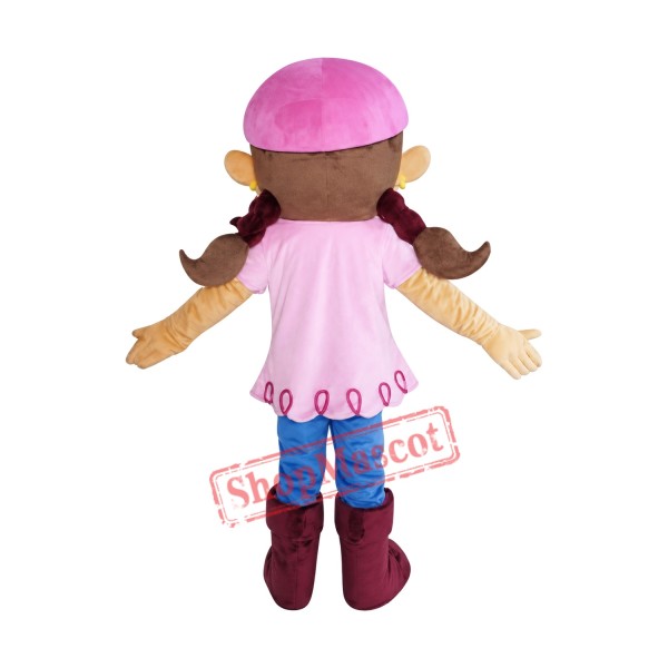 Pirate Izzy Mascot Costume Pirate Izzy Mascot Costume