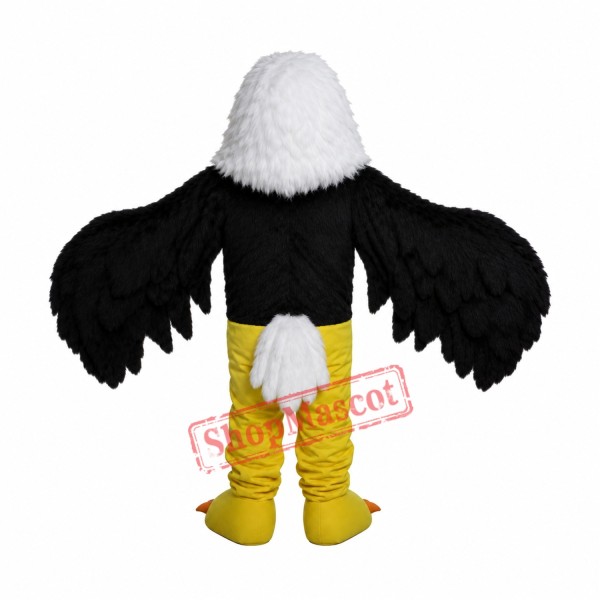 High Quality Black Eagle Mascot Costume