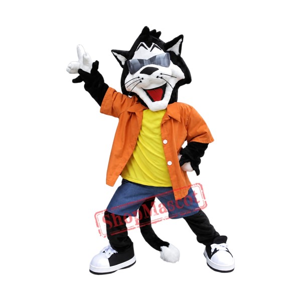Happy Lightweight Cat Mascot Costume Happy Lightweight Cat Mascot Costume