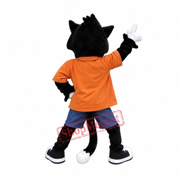 Happy Lightweight Cat Mascot Costume Happy Lightweight Cat Mascot Costume