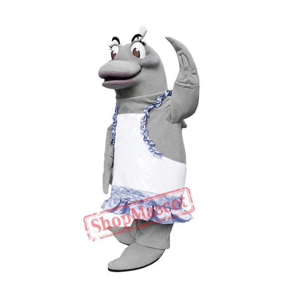 Chef Dolphin Mascot Costume Chef Dolphin Mascot Costume