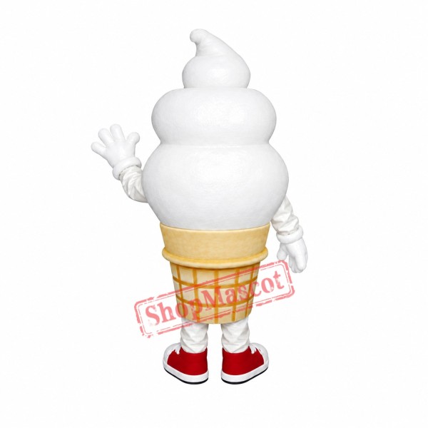 Happy Lightweight Ice Cream Mascot Costume Happy Lightweight Ice Cream Mascot Costume