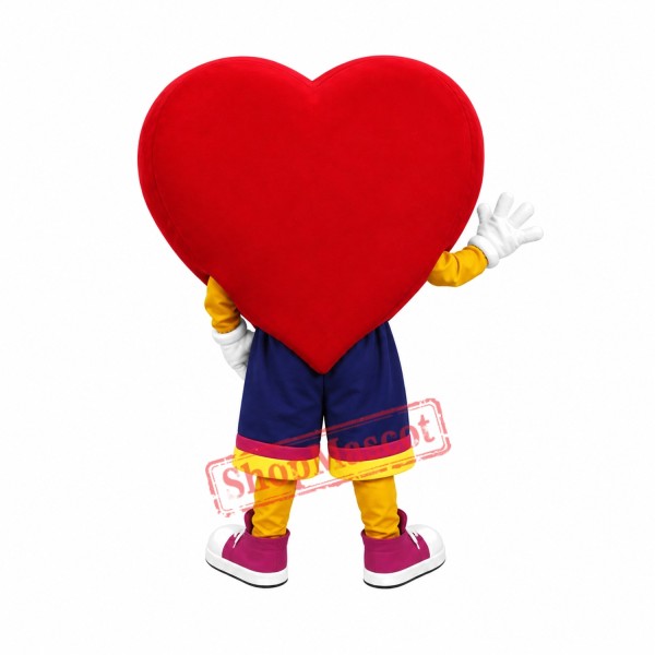 Happy Lightweight Heart Mascot Costume Happy Lightweight Heart Mascot Costume