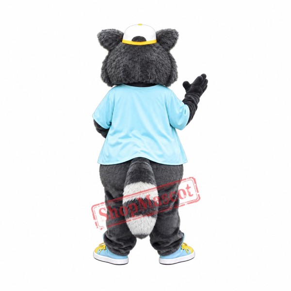 Happy Lightweight Raccoon Mascot Costume