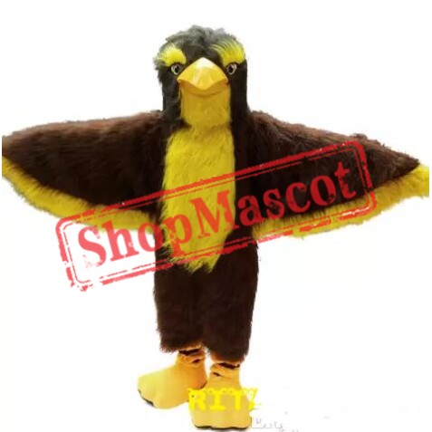 Brown Eagle Mascot Costume