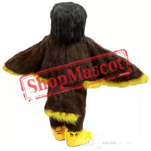 Brown Eagle Mascot Costume