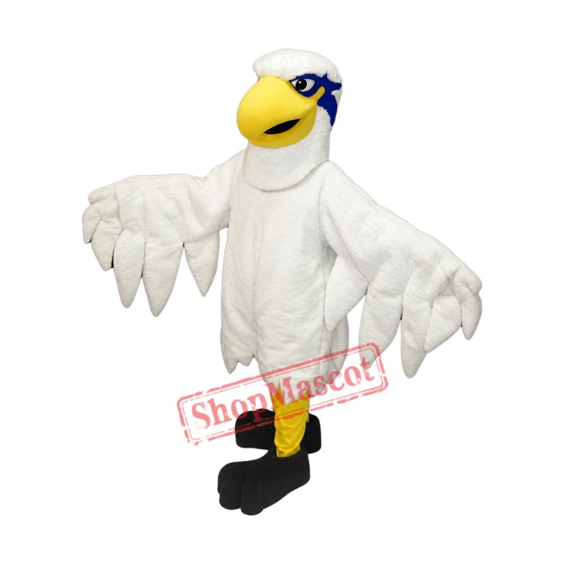 White Lightweight Hawk Mascot Costume