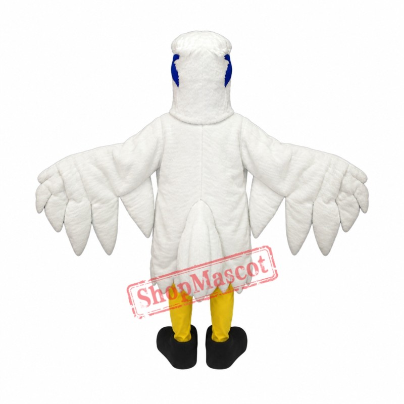 White Lightweight Hawk Mascot Costume