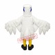 White Lightweight Hawk Mascot Costume