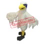 White Lightweight Hawk Mascot Costume