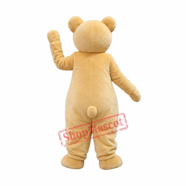 Cute Yellow Lightweight Bear Mascot Costume