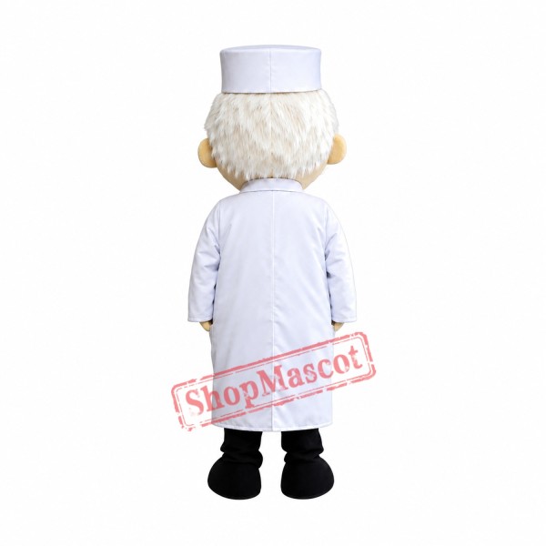 Old Doctor Mascot Costume Old Doctor Mascot Costume